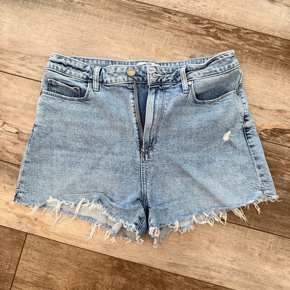 Paige High-Waist Denim Shorts